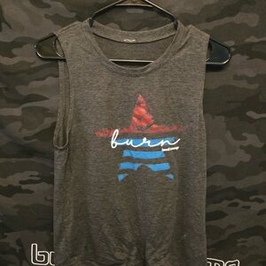 Burn Women's Gray Muscle Tee